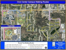 Civic Center Walking Route Maps