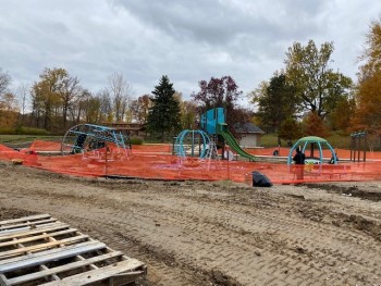 Playground under construction