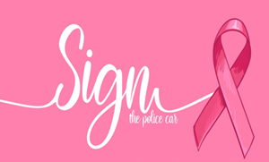 Sign the pink car