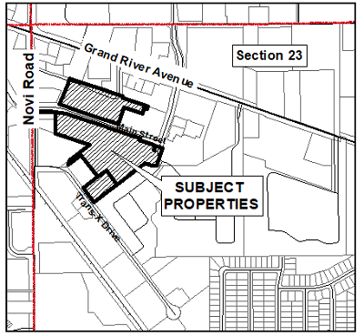 TOWNES OF MAIN STREET, JSP 20-35, LOCATED NORTH AND SOUTH OF MAIN STREET, EAST OF NOVI ROAD (SECTION 23) FOR RECOMMENDATION TO THE CITY COUNCIL FOR REVISED WETLAND PERMIT